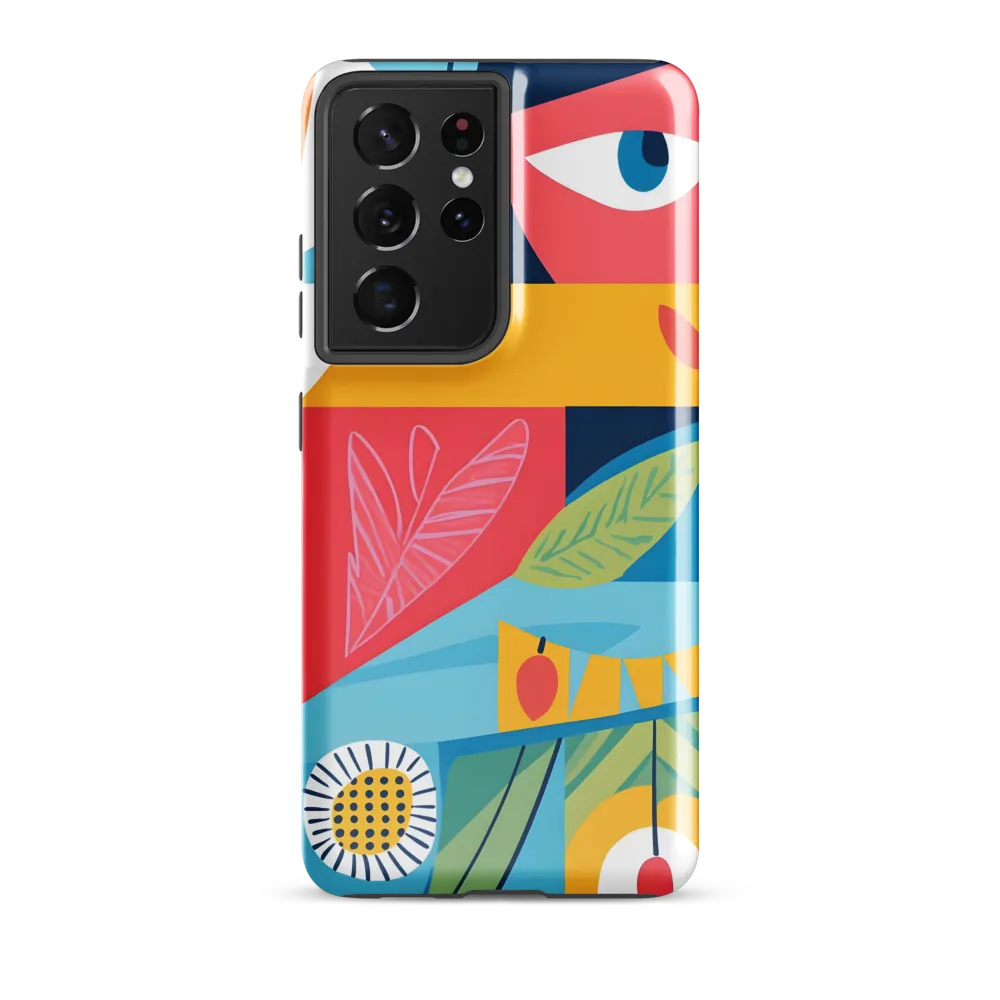 Vibrant Geometric Visage