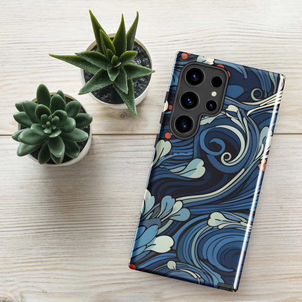 Nature's Elegance: An Oceanic Tapestry | Phone Case |  S24 Ultra | Tough Case | Glossy