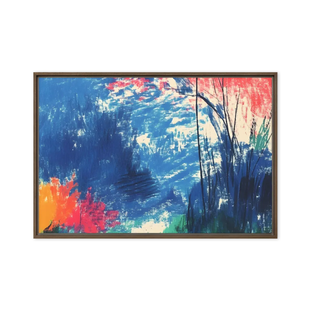 Whispers of Tranquility | Canvas with Brown Frame | 20″×30″