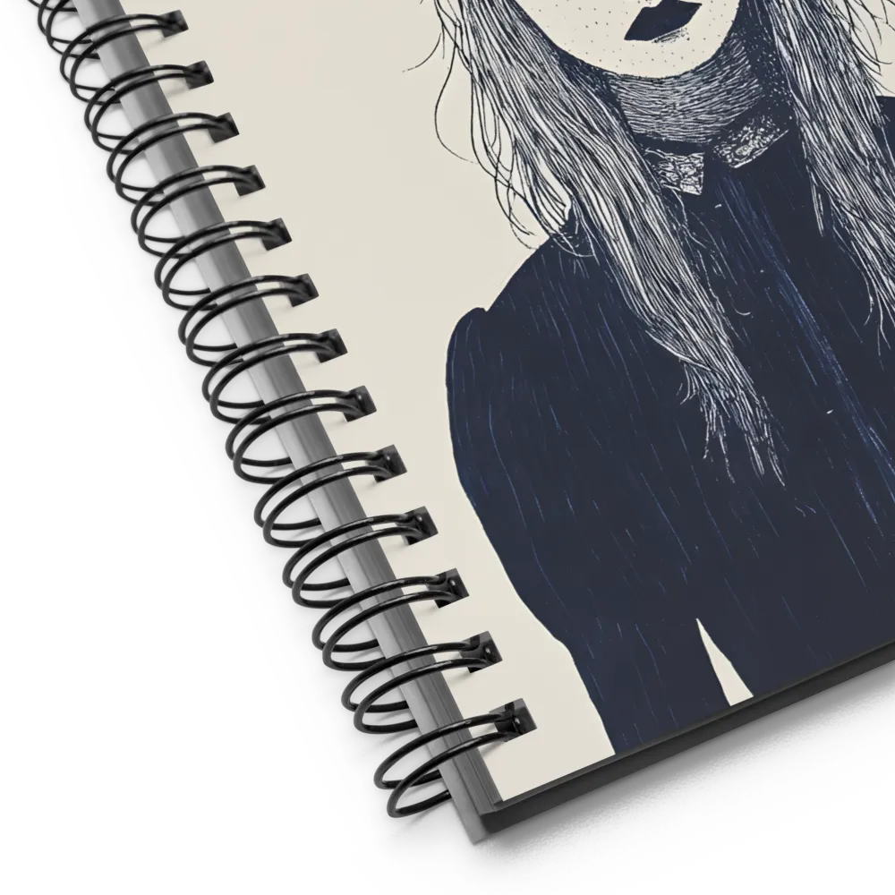 The Enigmatic Mask | Spiral Notebook