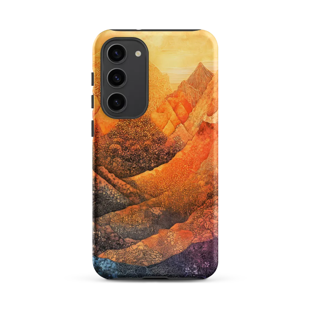 Serene Peaks of Color