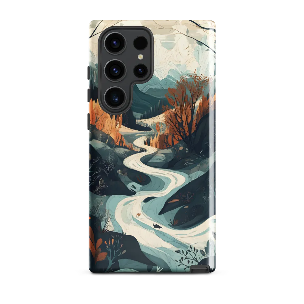 Winding Serenity: A Digital Landscape