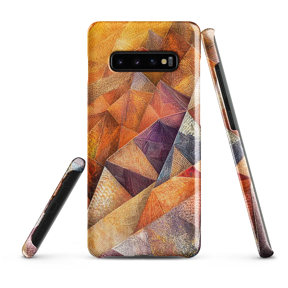 Geometric Warmth | Phone Case |  S10 Plus | Snap Case | Glossy