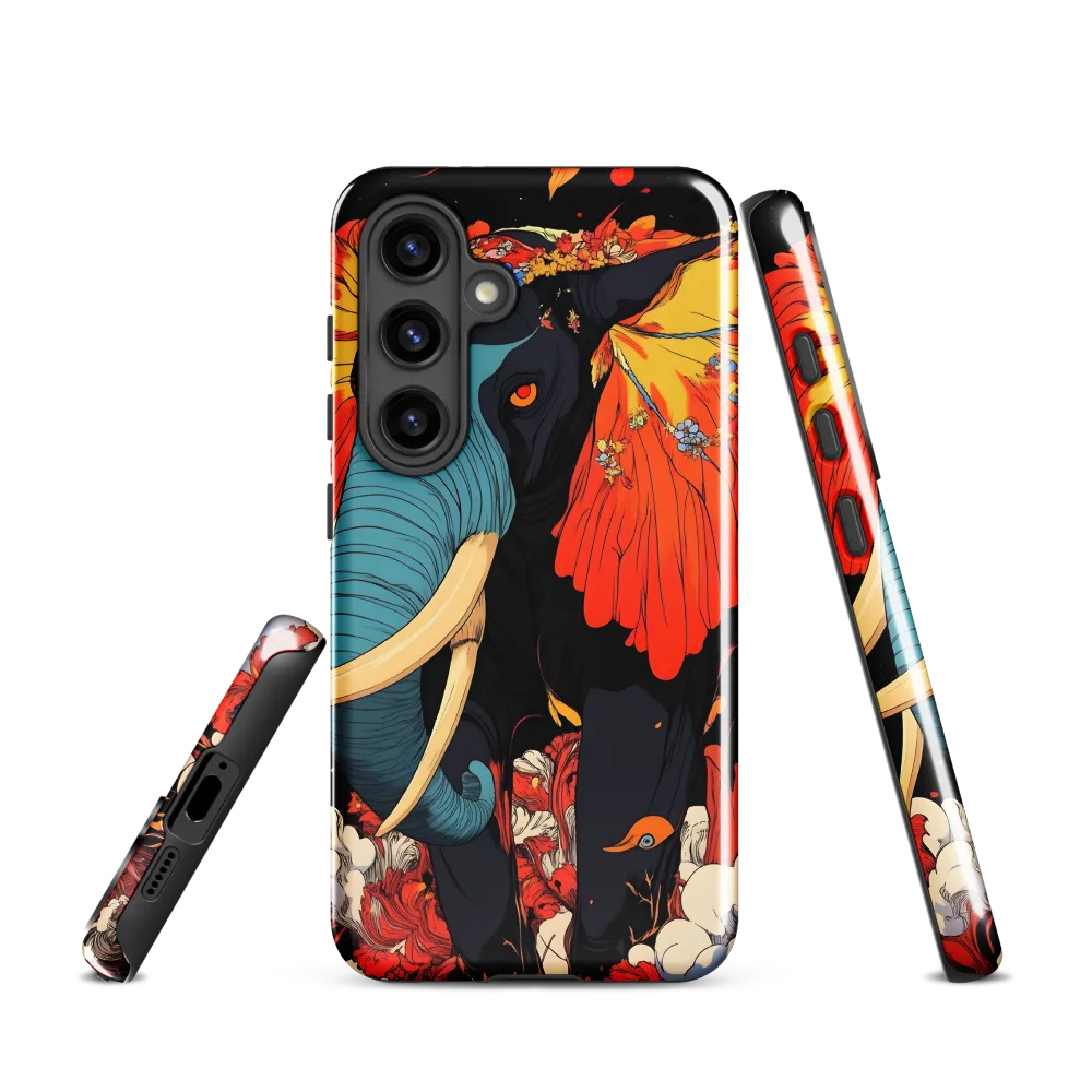 Majesty of the Floral Elephant | Phone Case |  S24 | Tough Case | Glossy