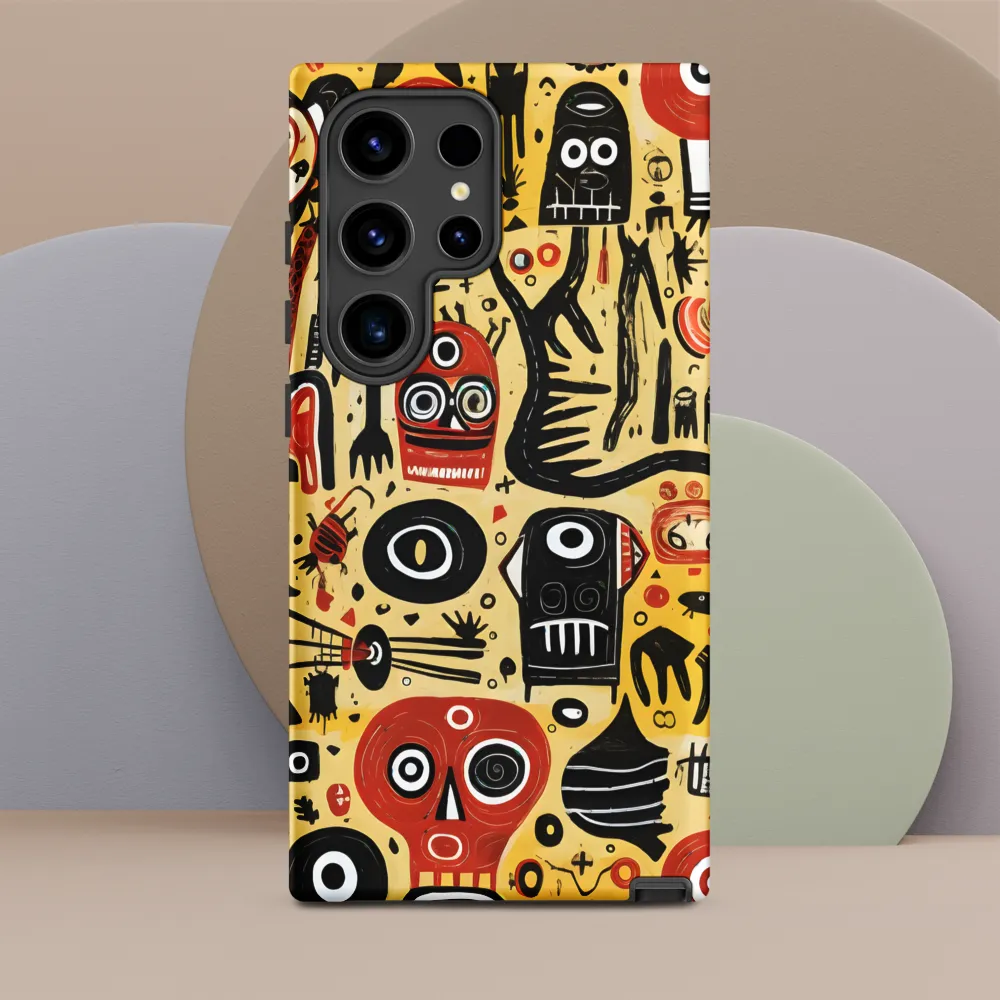 Abstract Encounters: A Dance of Faces and Symbols