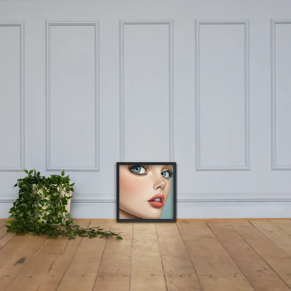 Intriguing Elegance | Poster with Black Frame | 16″×16″