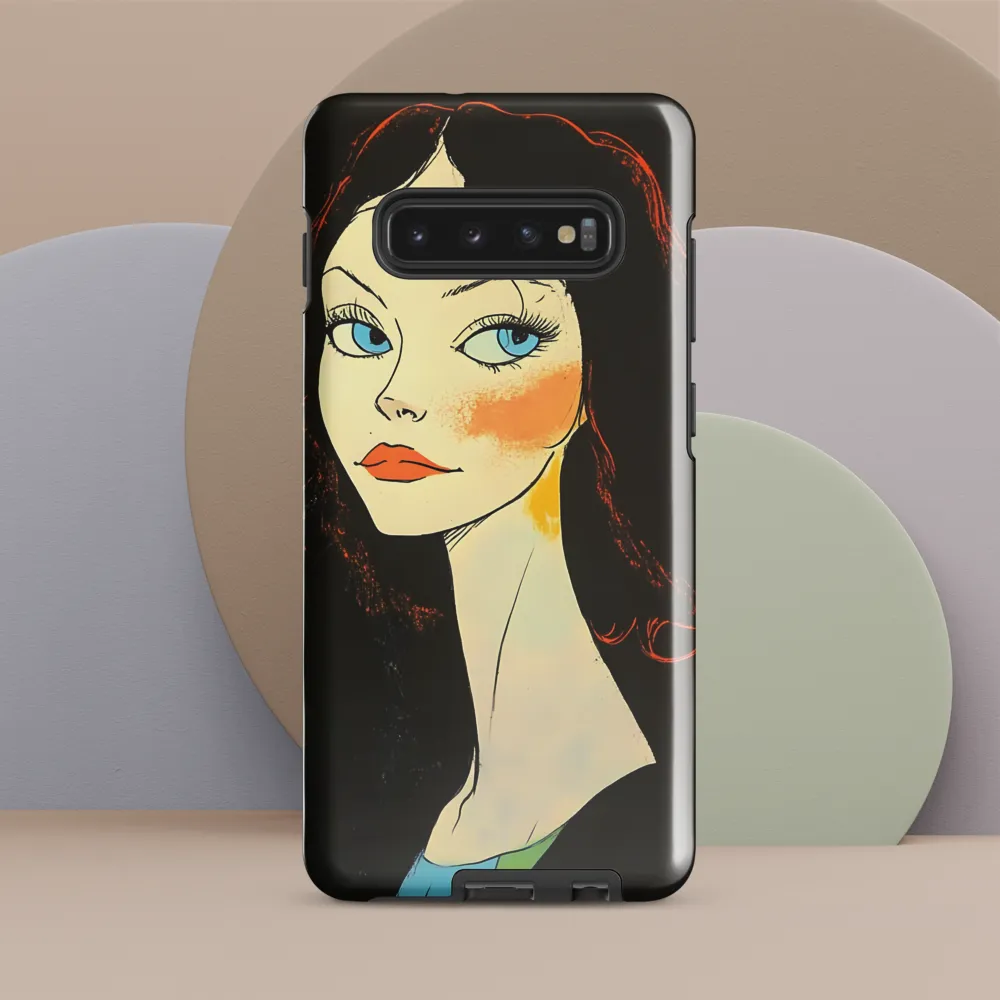 Elegance in Blue | Phone Case |  S10 Plus | Tough Case | Glossy