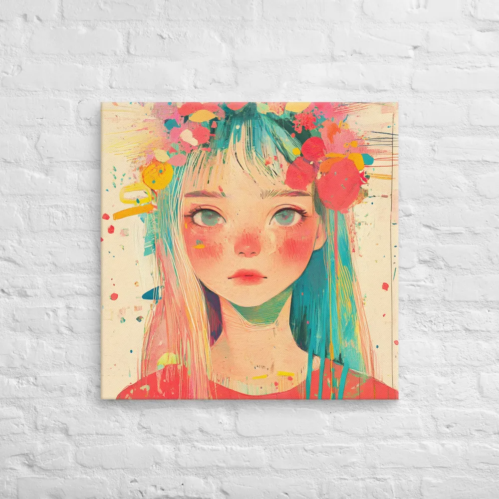 Whimsical Blossom | Canvas | 28″×28″