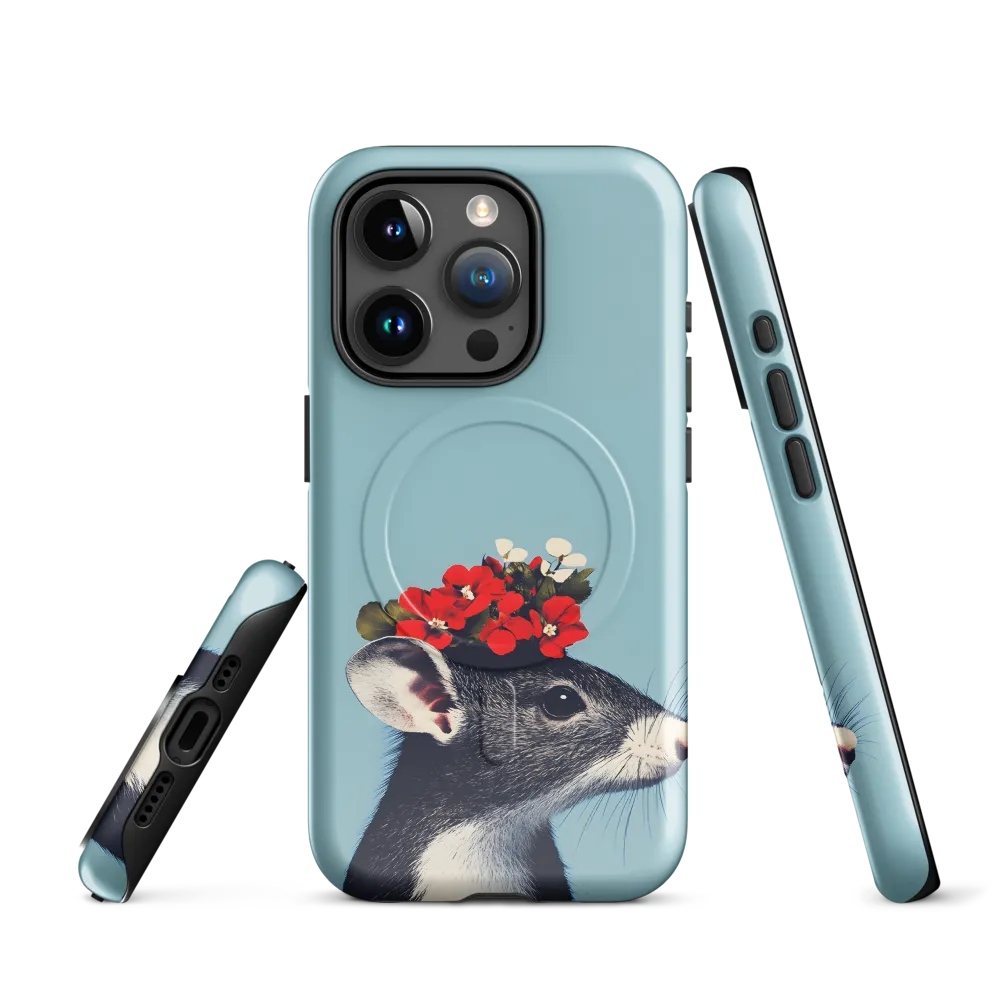 Whimsical Flora: A Mouse's Floral Crown