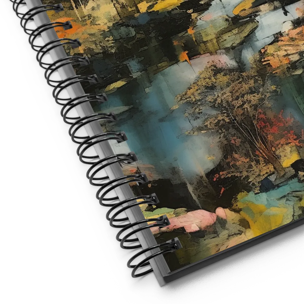 Harmony of Nature: An Abstract Journey | Spiral Notebook