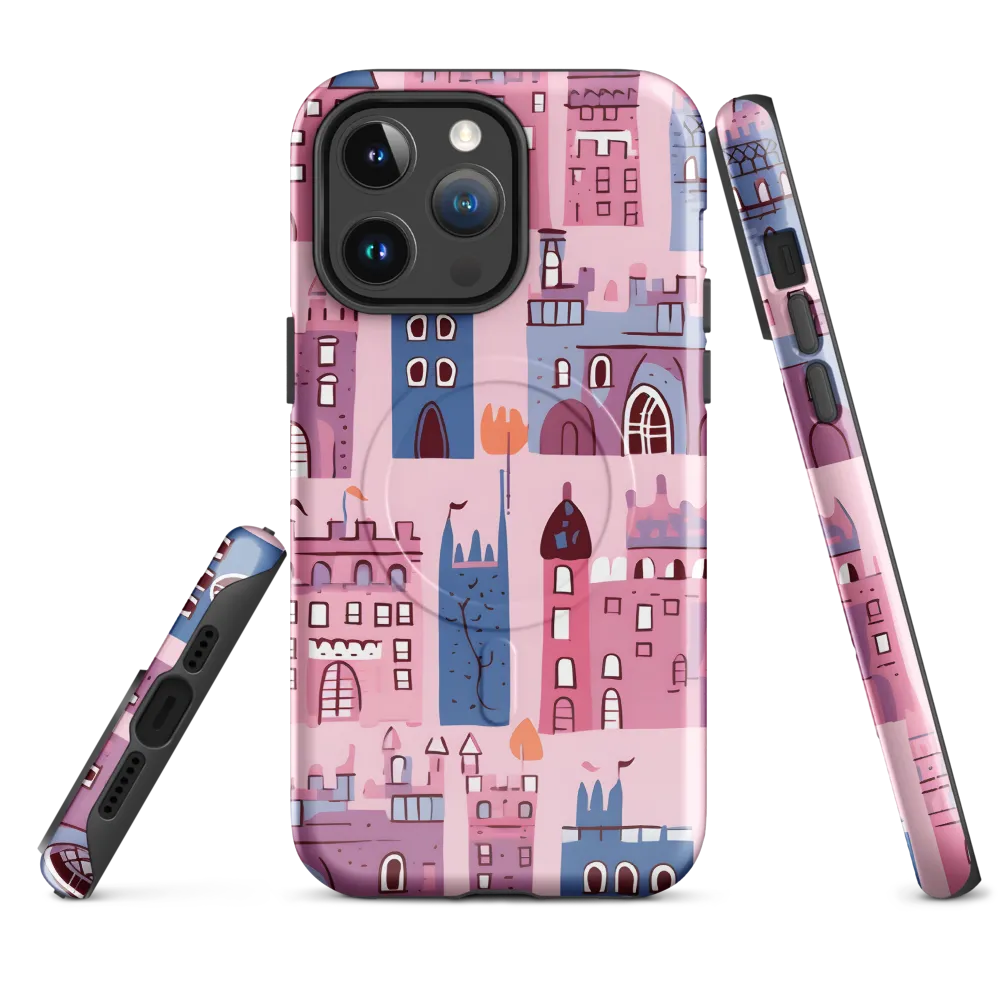 Whimsical Castles: A Playful Tapestry | Phone Case |  14 Pro Max | MagSafe® Tough Case | Glossy