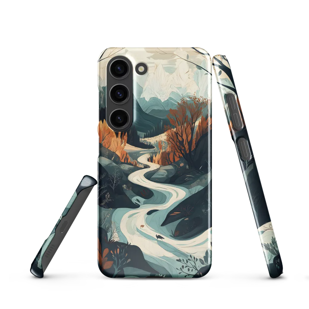 Winding Serenity: A Digital Landscape