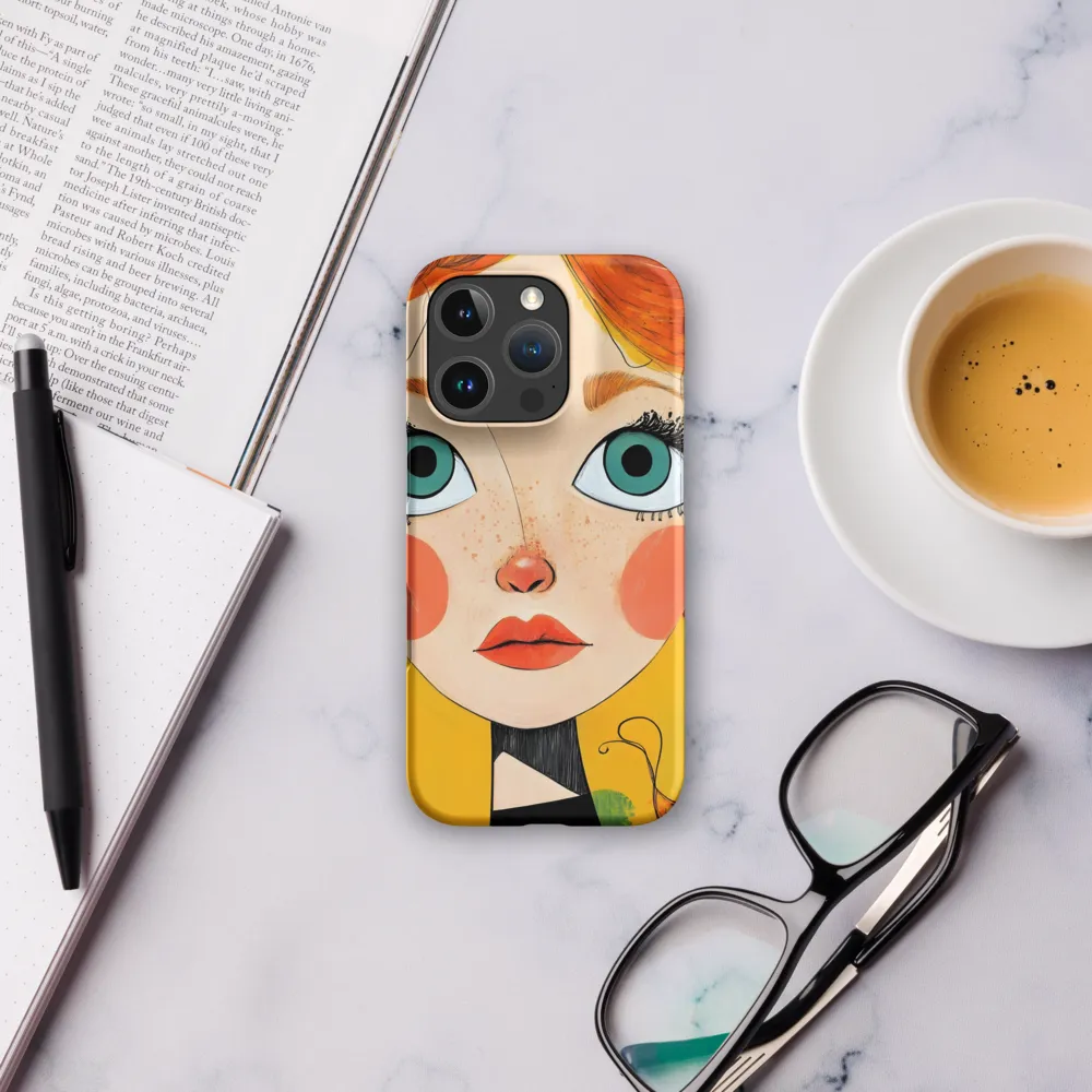 Whimsical Portrait of a Girl | Phone Case |  16 Pro | Snap Case | Matte
