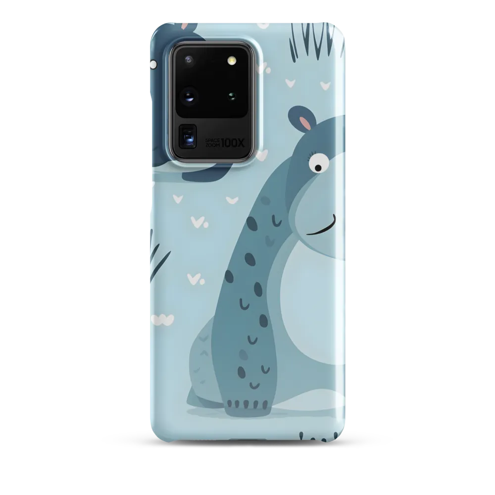 Whimsical Hippo Delight | Phone Case |  S20 Ultra | Snap Case | Glossy