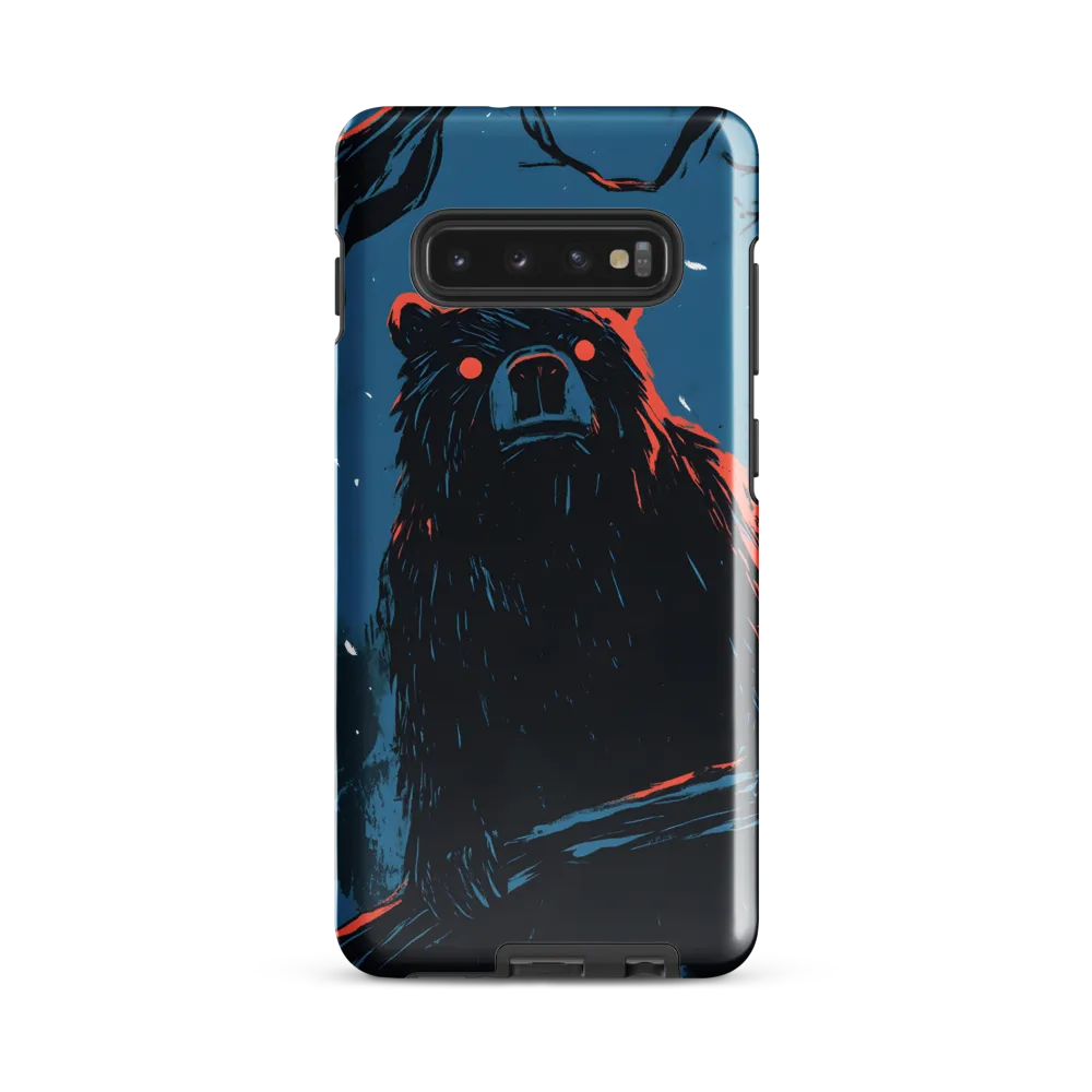 Eerie Majesty: A Bear in the Night | Phone Case |  S10 Plus | Tough Case | Glossy