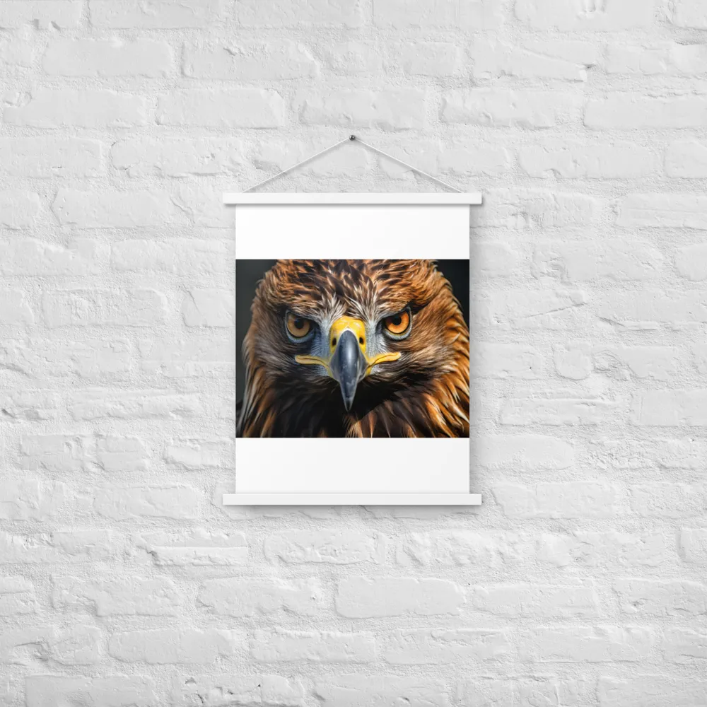 The Intensity of the Eagle | Poster With White Wood Hanger | 18″×24″