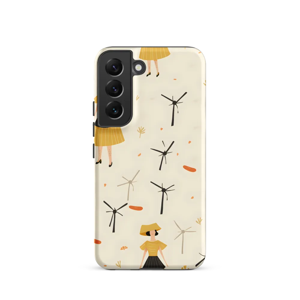 Whimsical Patterns of Nature and Femininity | Phone Case |  S22 | Tough Case | Matte