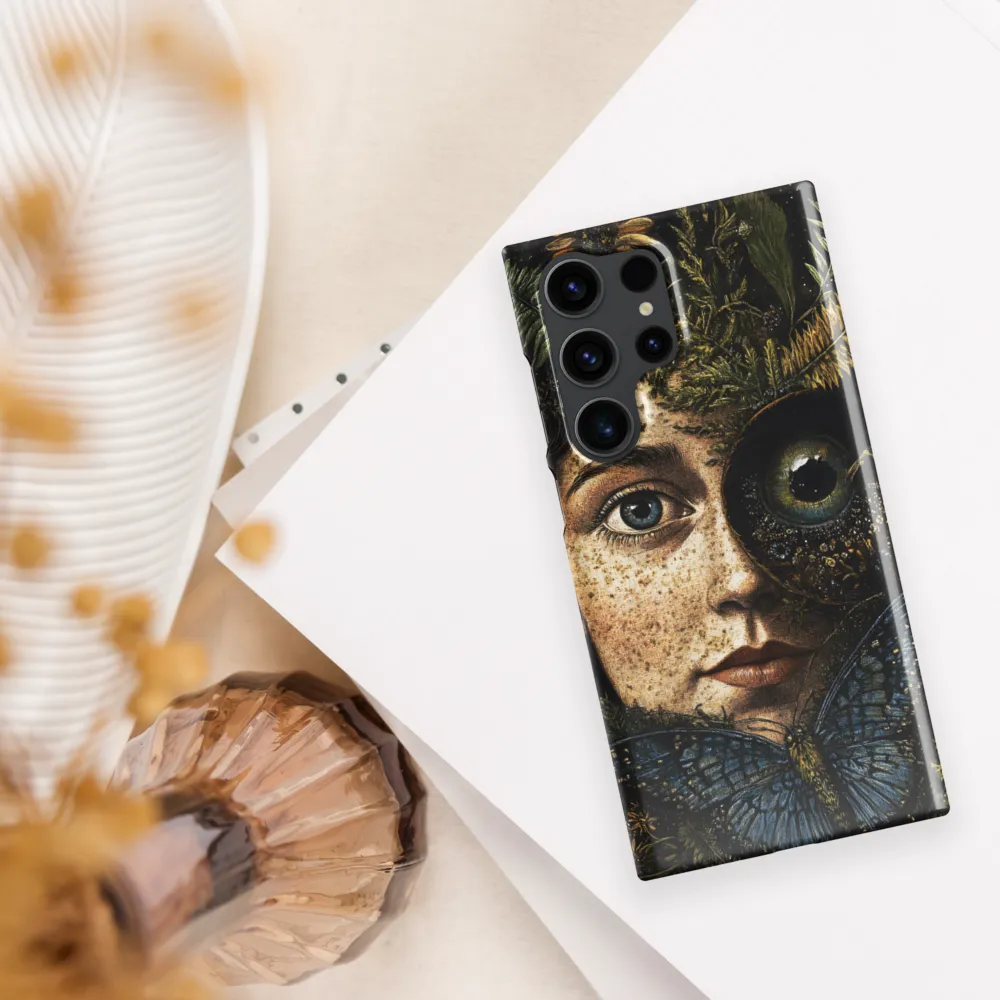Nature's Embrace: A Surreal Portrait | Phone Case |  S23 Ultra | Snap Case | Glossy
