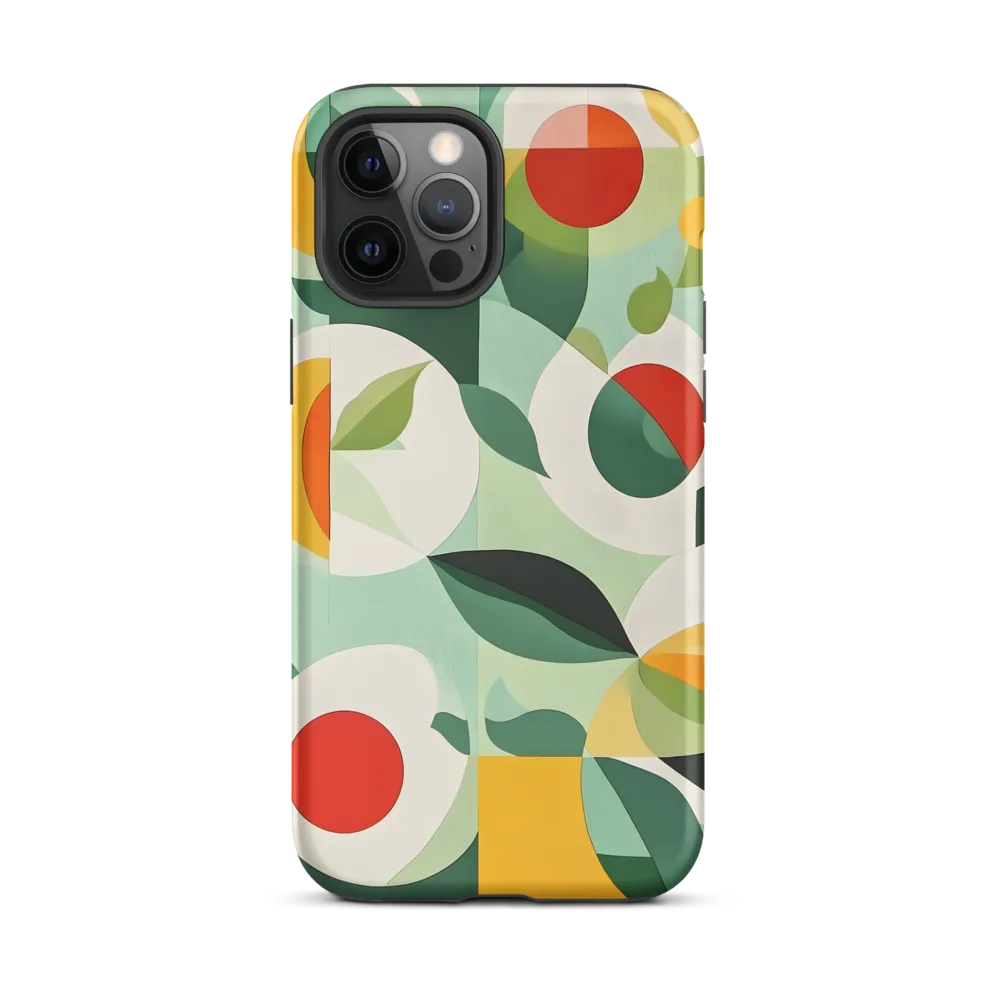 Harmony in Shapes: A Playful Abstract Design | Phone Case |  12 Pro Max | Tough Case | Matte