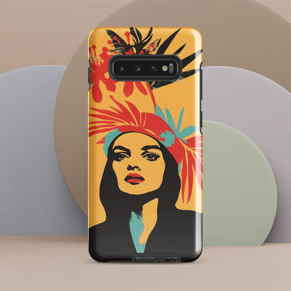 Tropical Elegance | Phone Case |  S10 Plus | Tough Case | Glossy