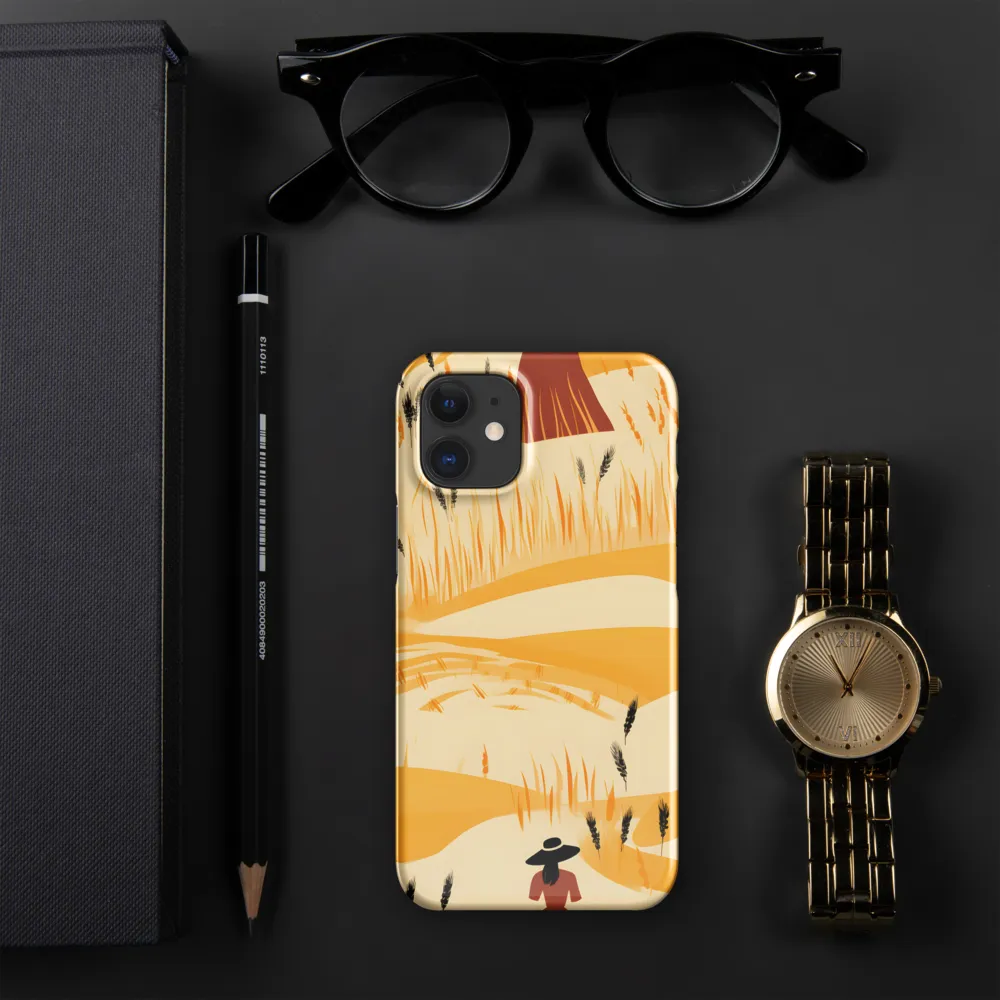 Embracing the Fields: A Floral Journey | Phone Case |  12 Mini | Snap Case | Glossy