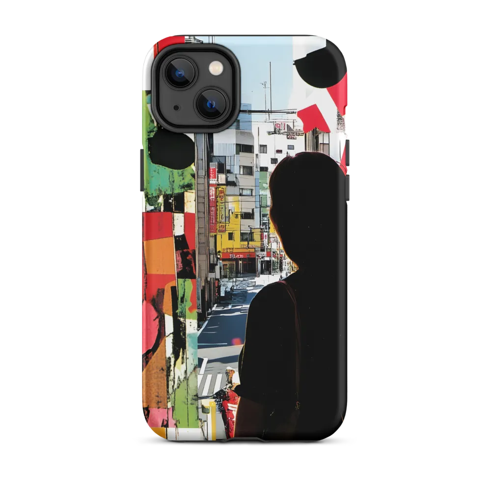 Urban Reflections: A Silhouette's Journey