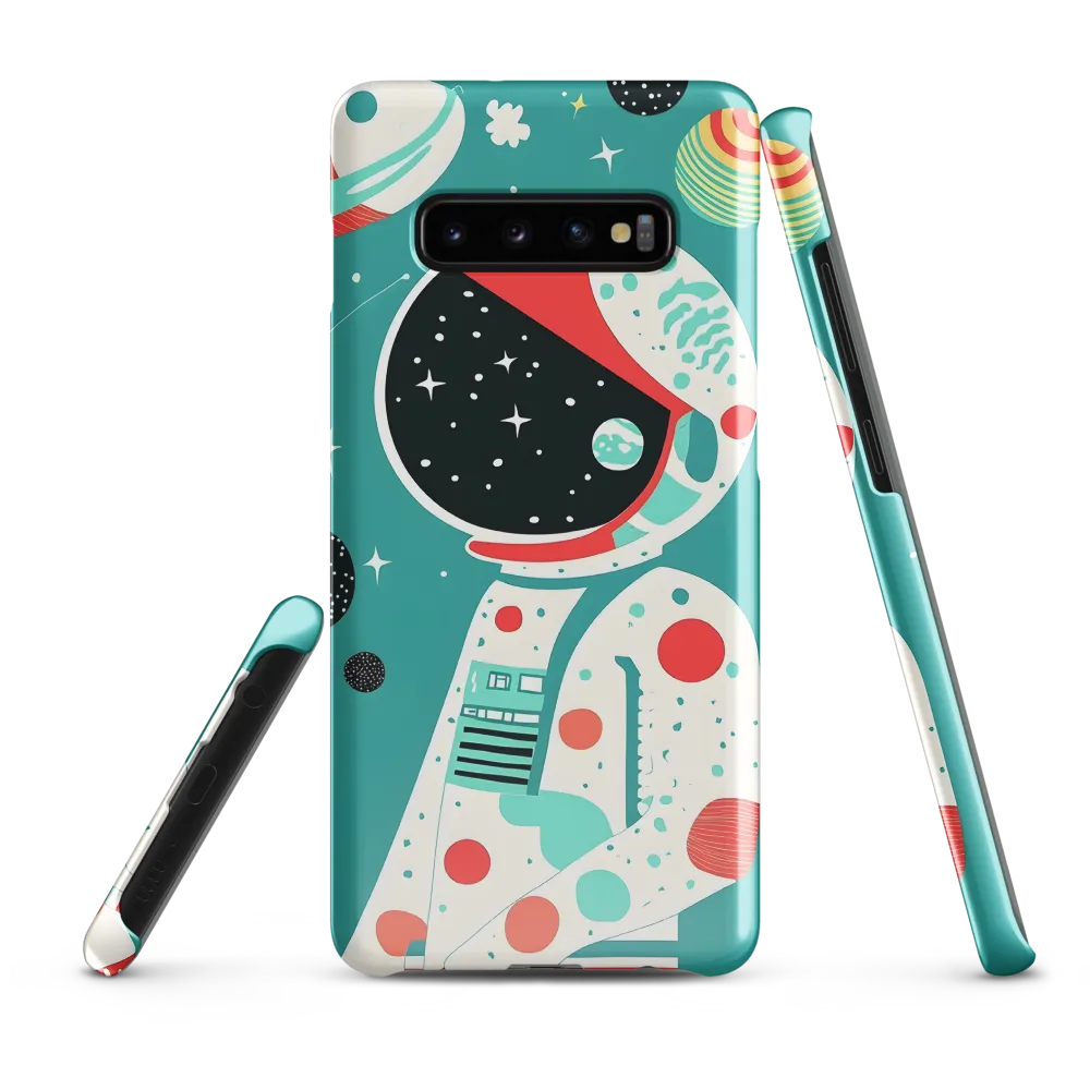 Cosmic Explorer: A Playful Journey Through Space | Phone Case |  S10 Plus | Snap Case | Glossy