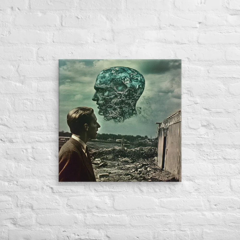 Ethereal Reflections: Identity in a Fragmented World | Canvas | 24″×24″