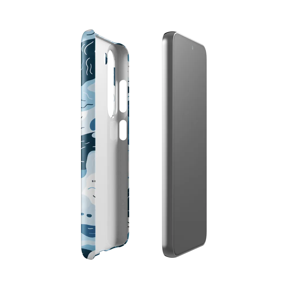 Flowing Waters: An Abstract Journey | Phone Case |  S23 | Snap Case | Glossy