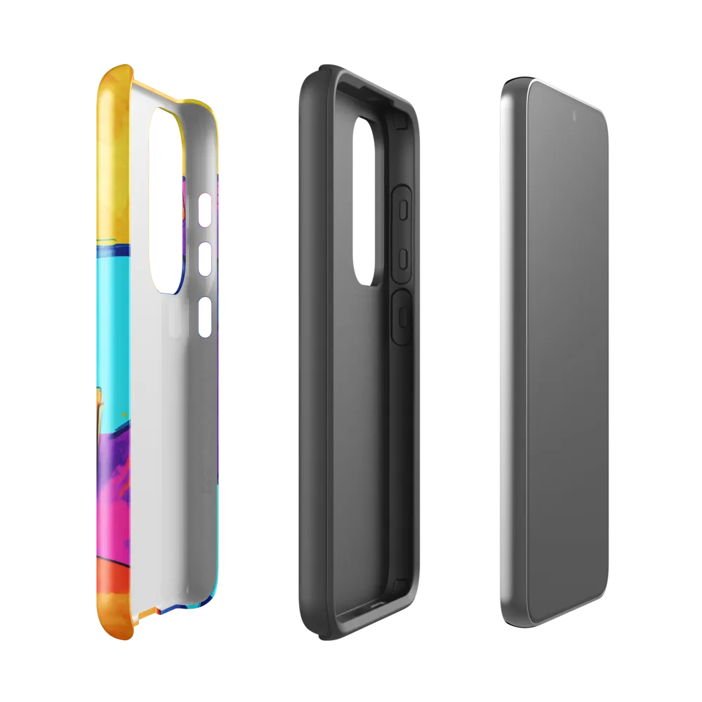 Playful Cubes in Vibrant Harmony | Phone Case |  S23 | Tough Case | Glossy