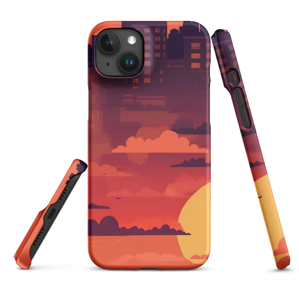 Urban Dusk: A Symphony of Cityscapes | Phone Case |  15 Plus | Snap Case | Matte