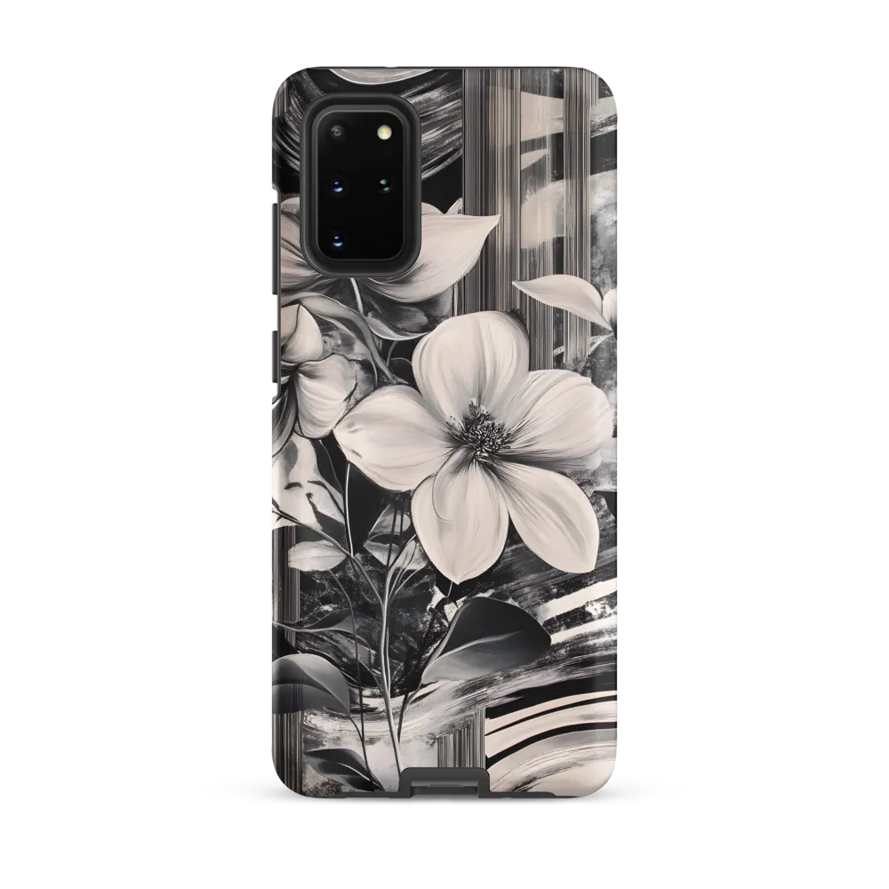 Ethereal Bloom: A Dance of Monochromes