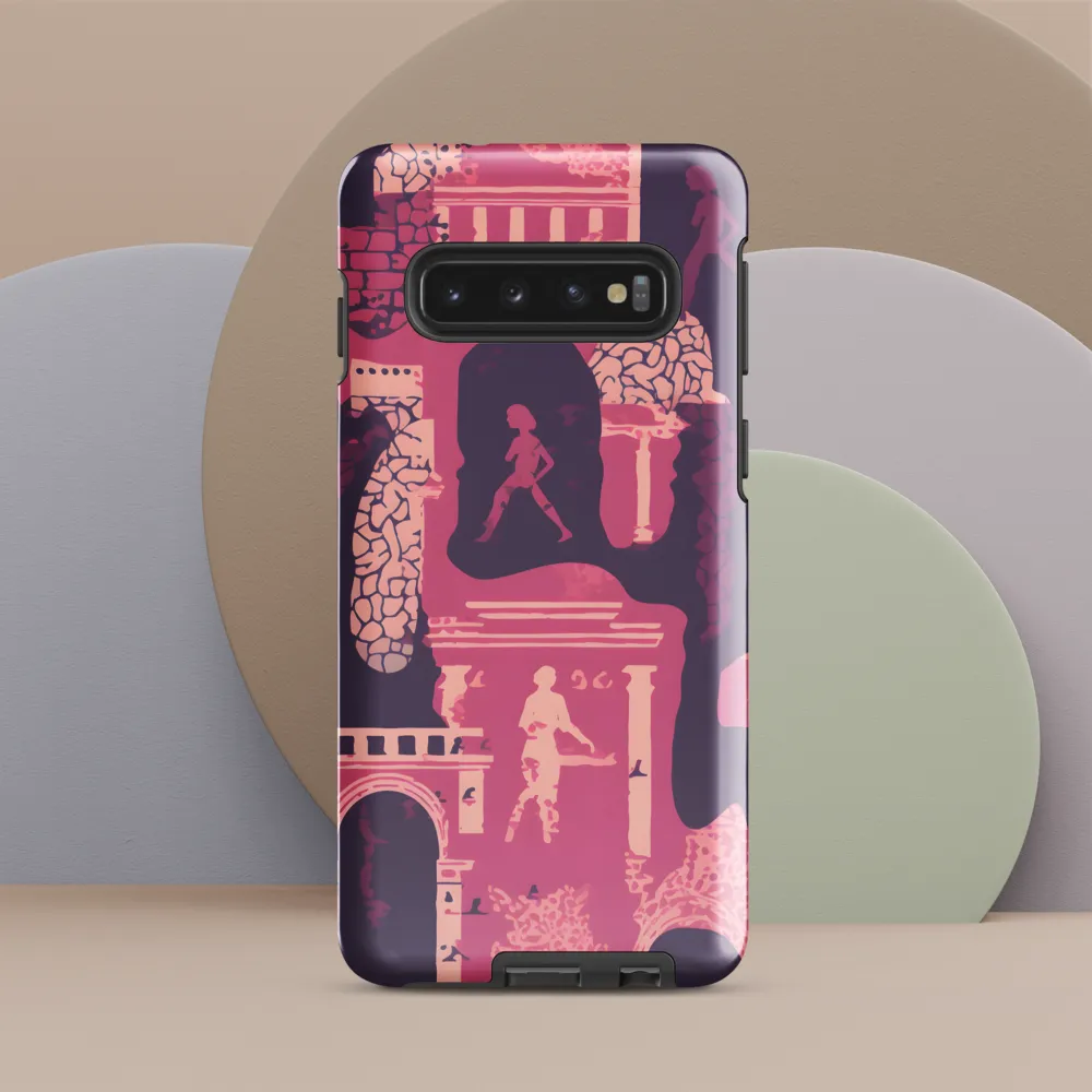 Whimsical Interplay of Figures and Architecture