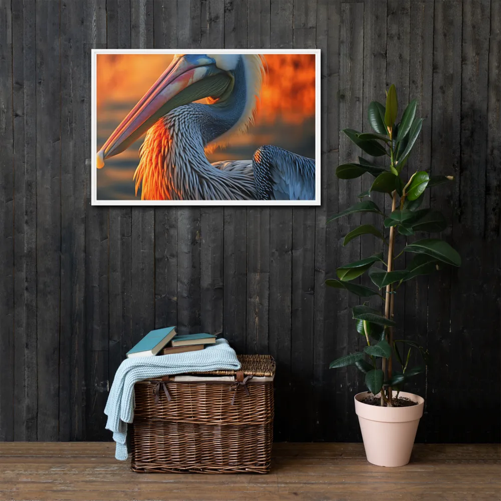 Elegance of the Pelican at Sunset