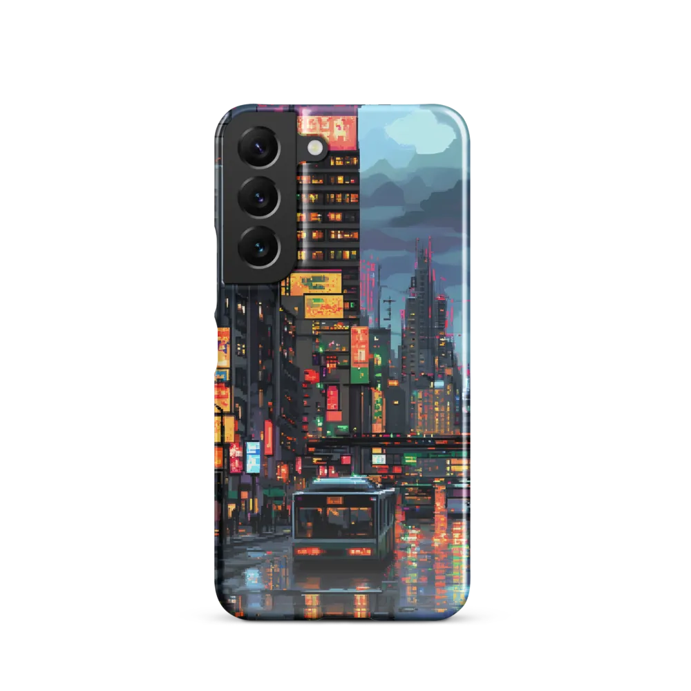 Neon Dreams: A Pixelated Urban Night