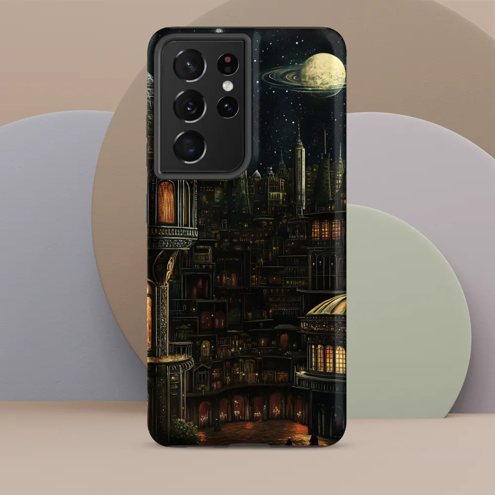 Celestial Enigma: A Surreal Cityscape