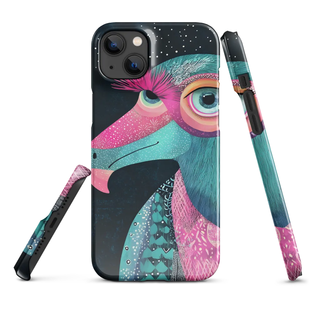 Whimsical Vulture: A Dance of Colors | Phone Case |  14 Plus | Snap Case | Glossy