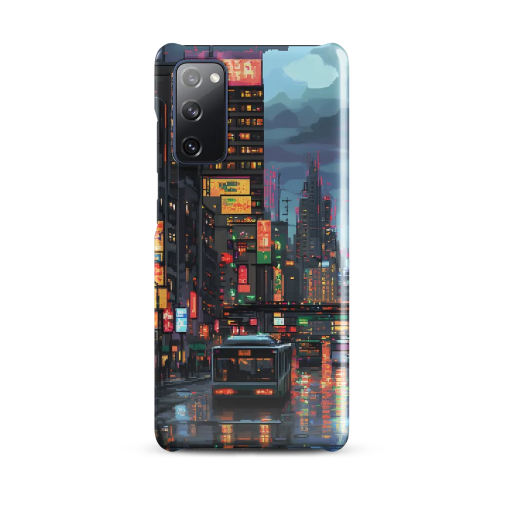 Neon Dreams: A Pixelated Urban Night