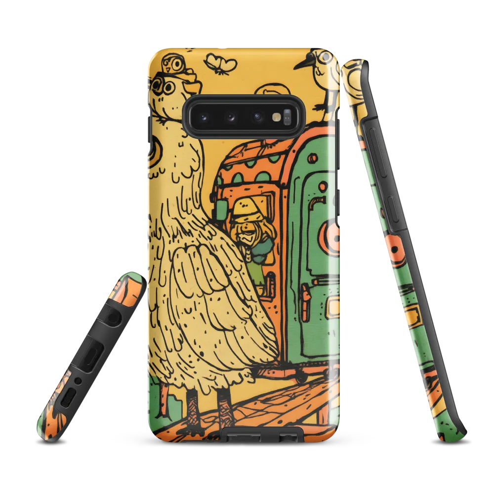 Whimsical Avian Adventure | Phone Case |  S10 Plus | Tough Case | Glossy