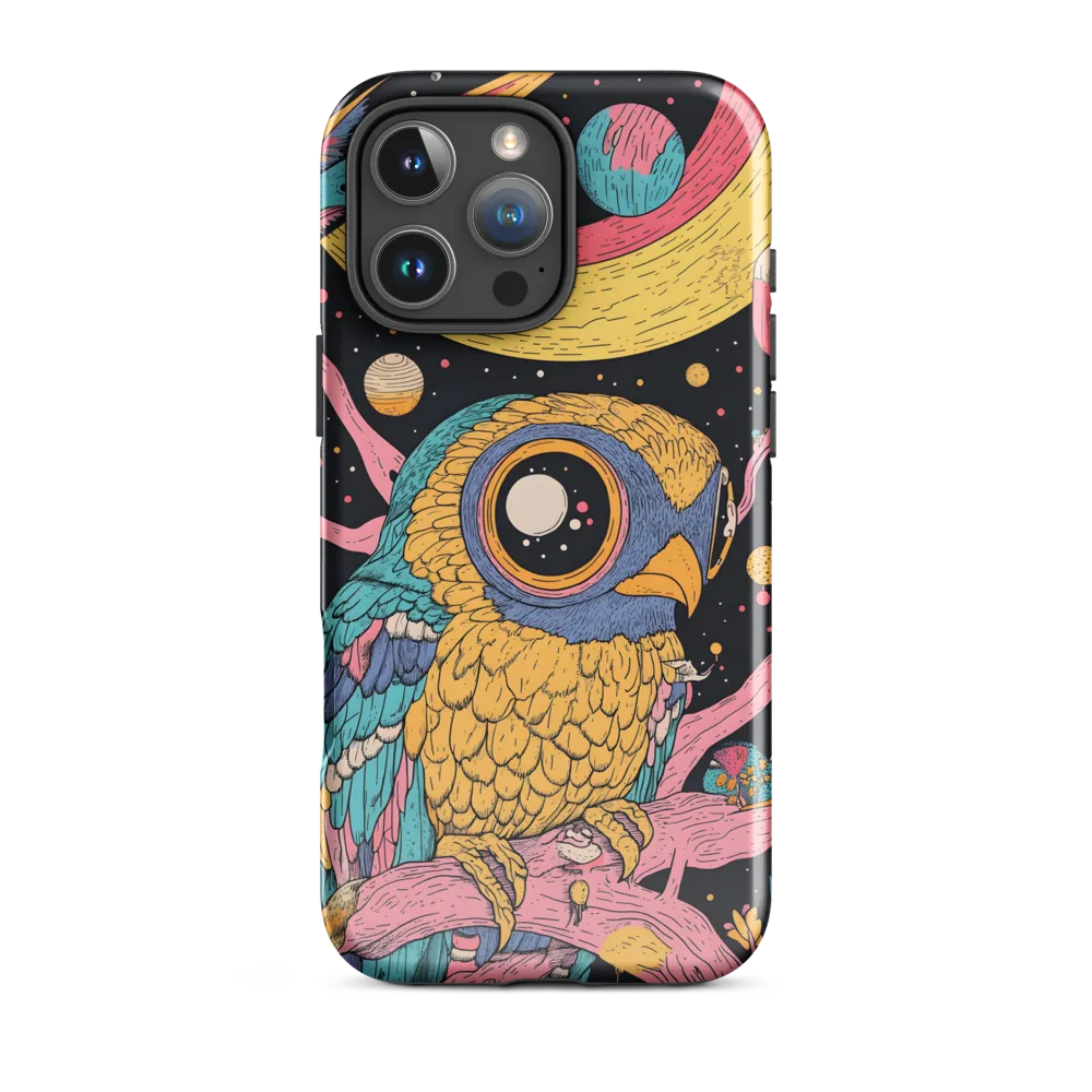 Whimsical Cosmic Owl | Phone Case |  16 Pro Max | Tough Case | Glossy