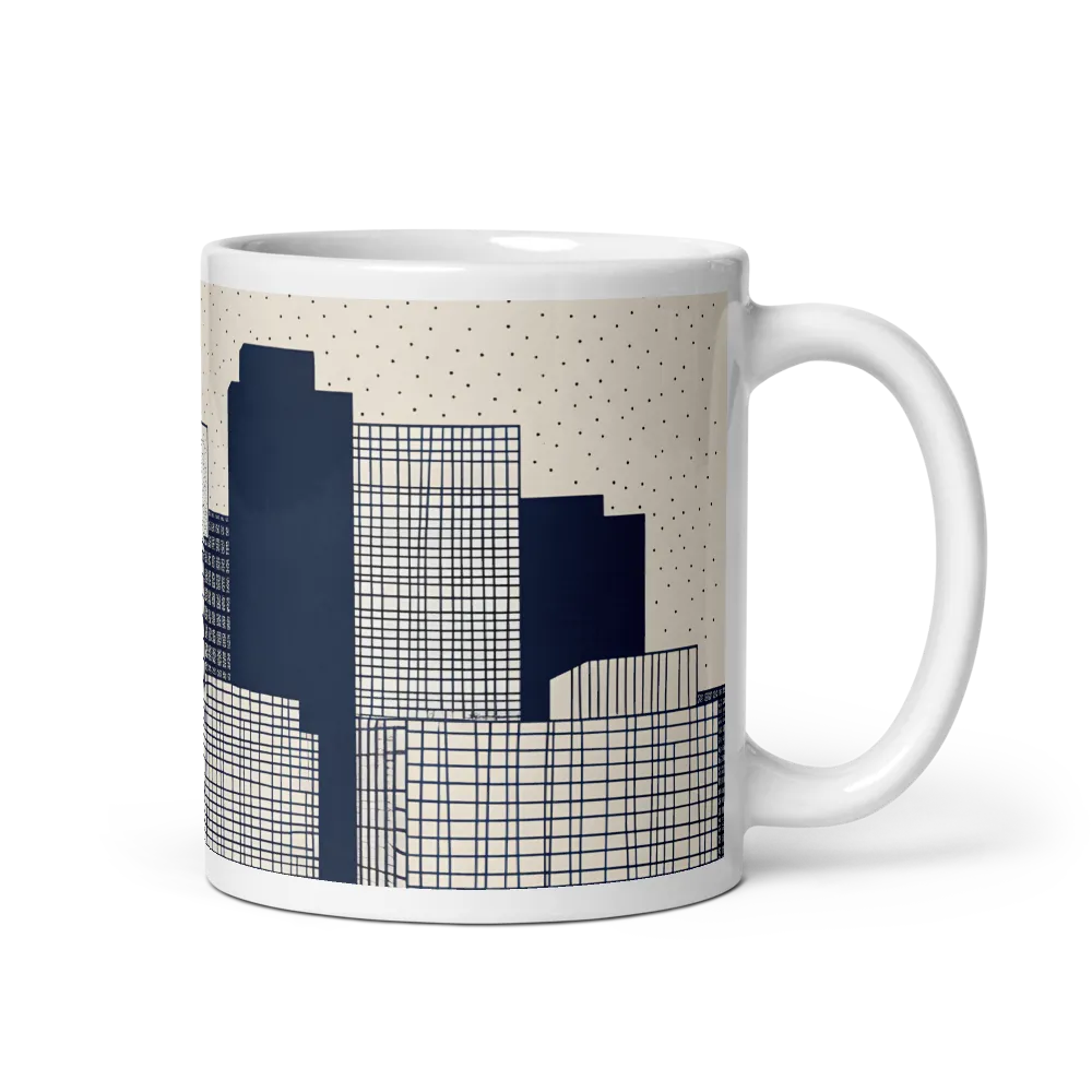 Urban Patterns: A Minimalist Skyline | Mug with White inside | 11 oz