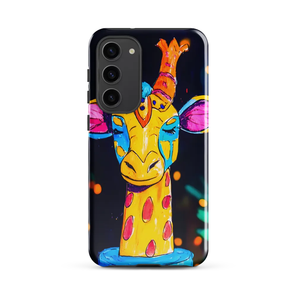 Whimsical Giraffe in Vibrant Colors | Phone Case |  S23 Plus | Tough Case | Glossy