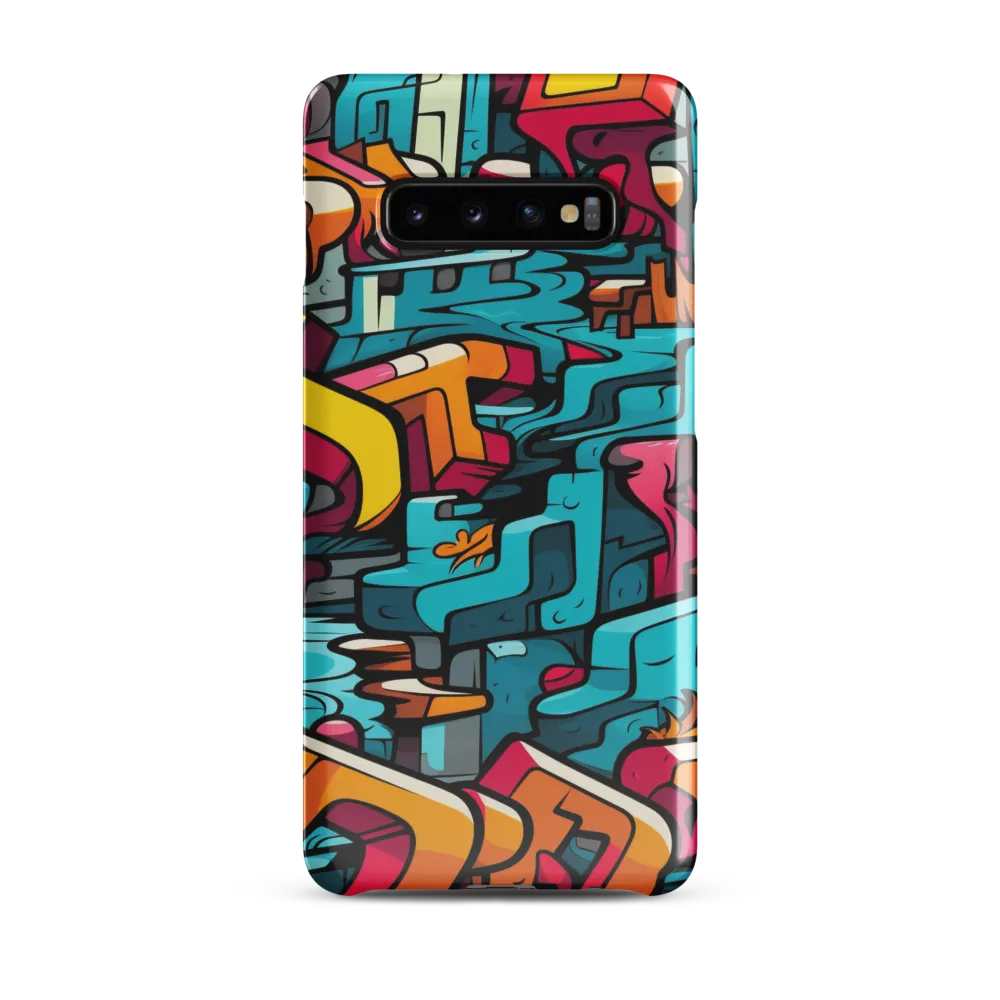 Urban Flow: A Graffiti Odyssey | Phone Case |  S10 Plus | Snap Case | Glossy