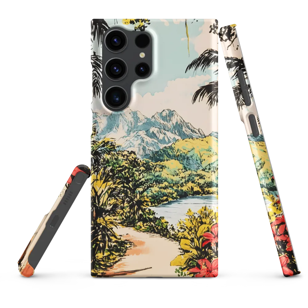 Tropical Serenity | Phone Case |  S23 Ultra | Snap Case | Matte