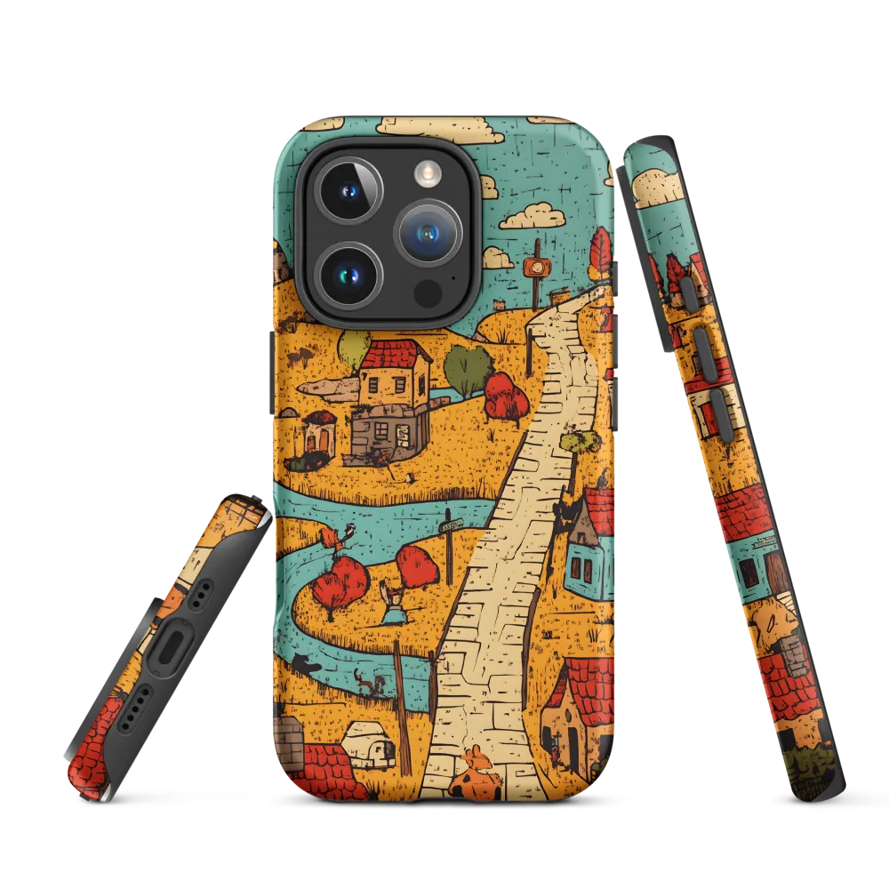 Whimsical Village Landscape