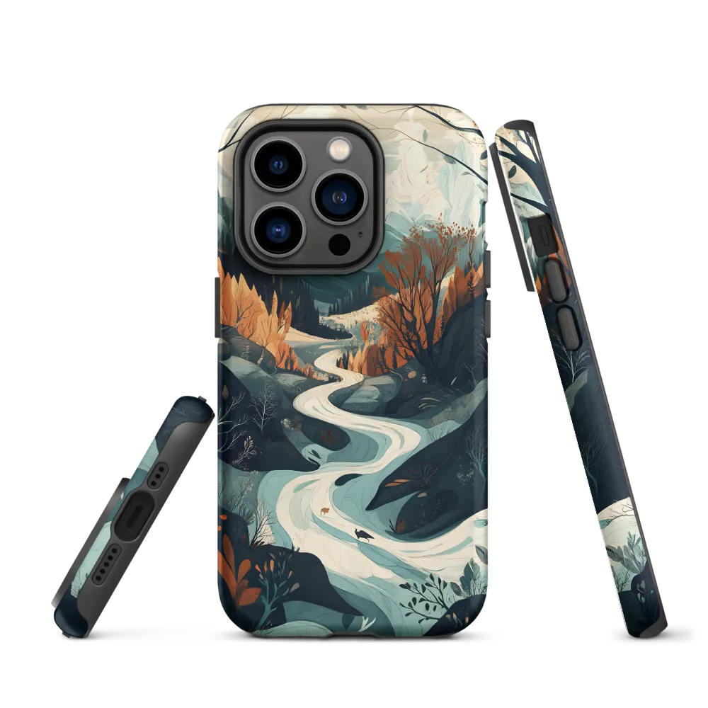 Winding Serenity: A Digital Landscape