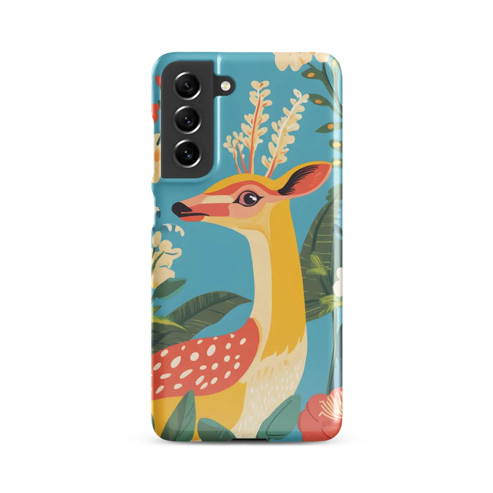 Serene Majesty: A Vibrant Deer Amidst Flora