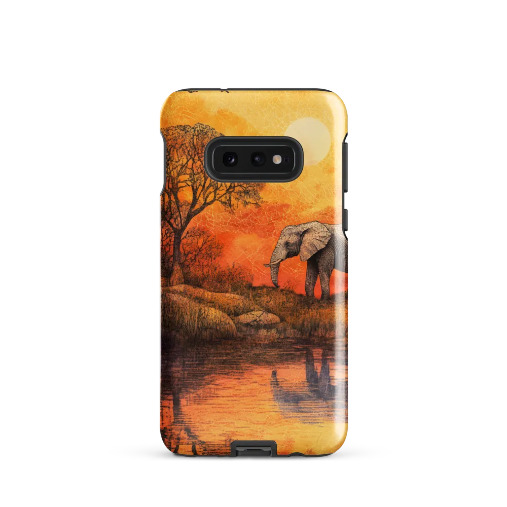 Elephant's Serenity at Dusk