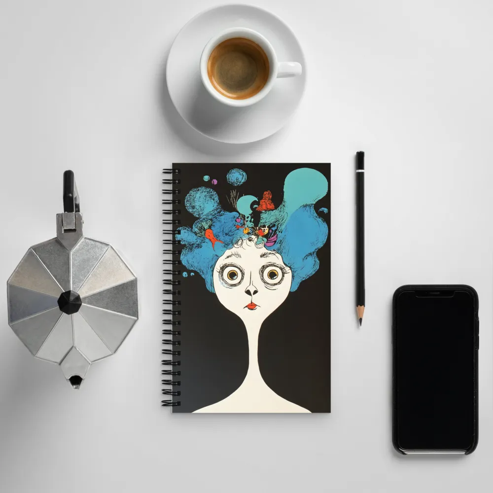 Whimsical Hairscape | Spiral Notebook