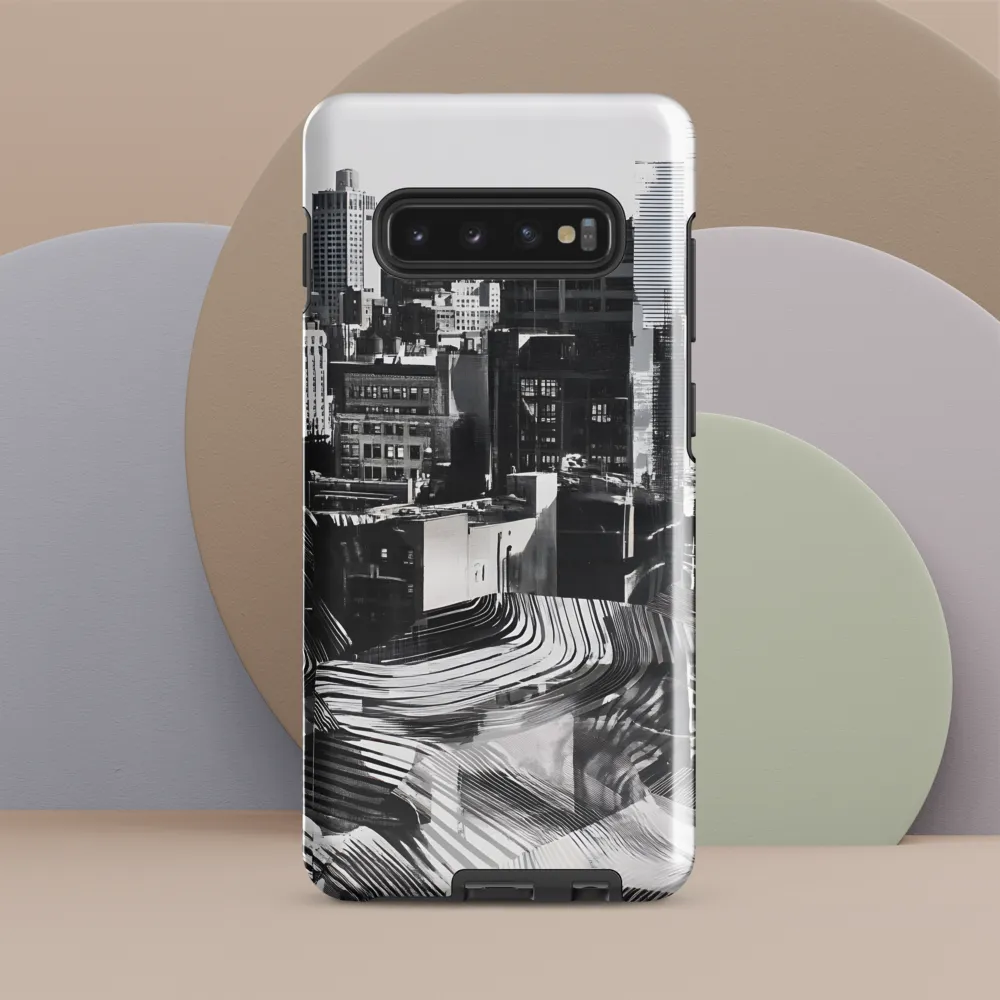 Urban Rhythm in Black and White | Phone Case |  S10 Plus | Tough Case | Glossy